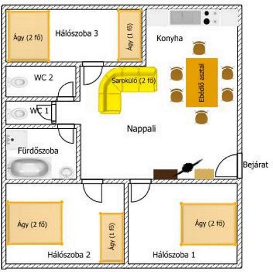 Gazlang Apartman Hajdúszoboszló Εξωτερικό φωτογραφία